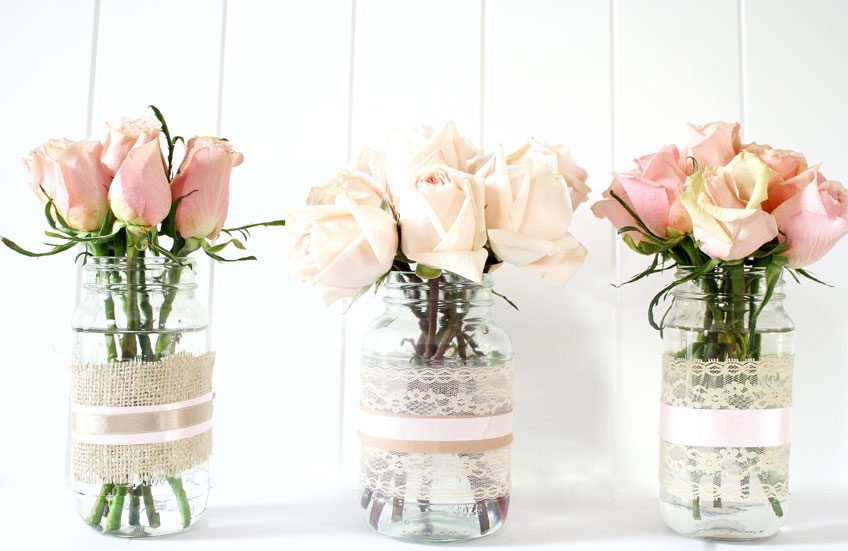 decoração para mesa do casamento
