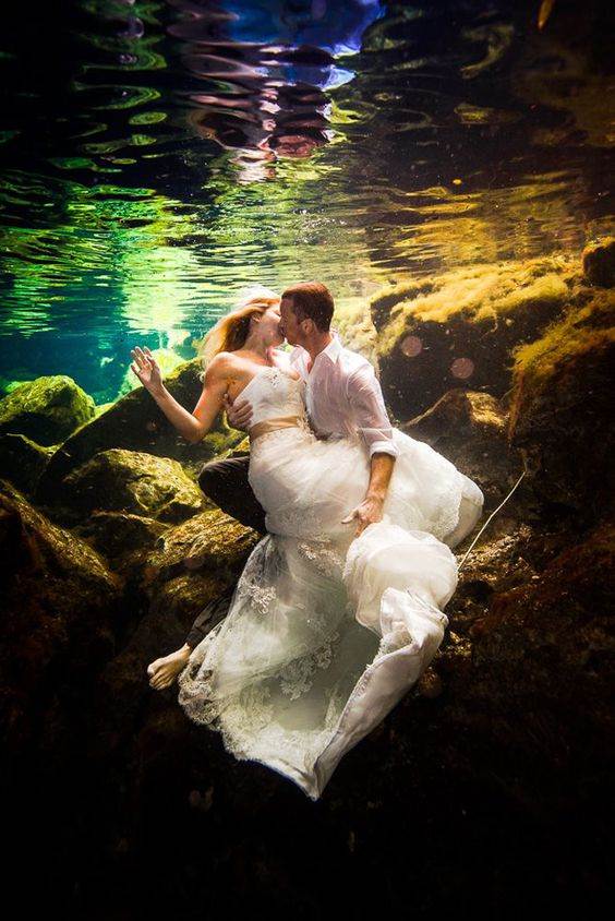 trash the dress embaixo da agua