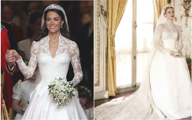 Vestido de Noiva Tradicional Kate Middleton e Grace Kelly