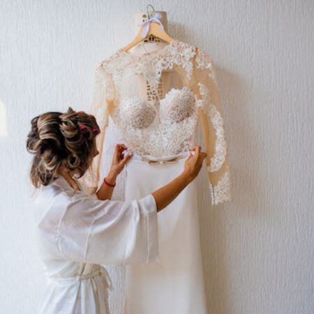 Vestido de noiva moderno
