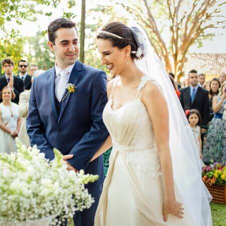 Penteado de noiva para casamento ao ar livre