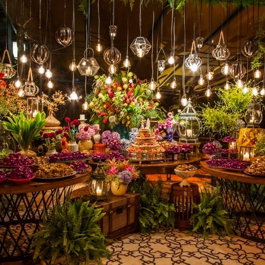 Iluminação de casamento