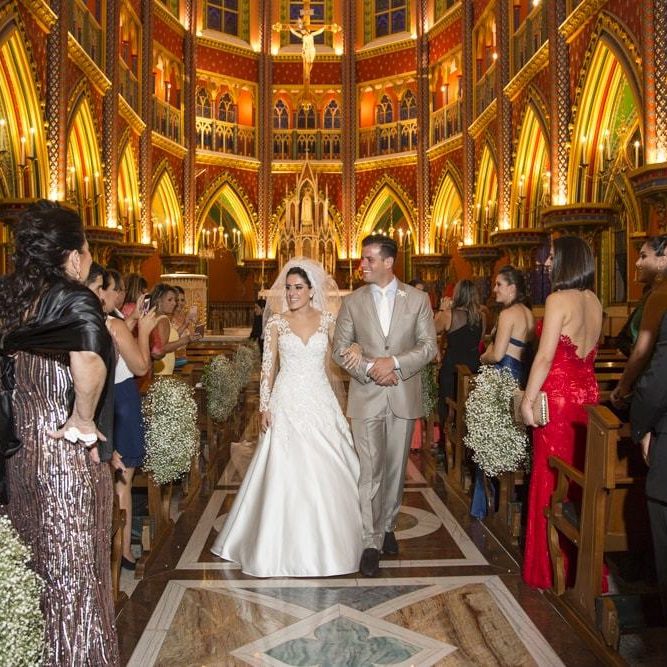 Casamento tradicional azul