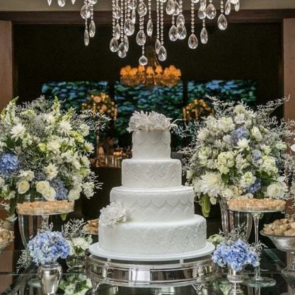 Decoração de casamento azul