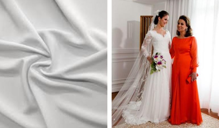 Tecidos para vestido de noiva Crepe