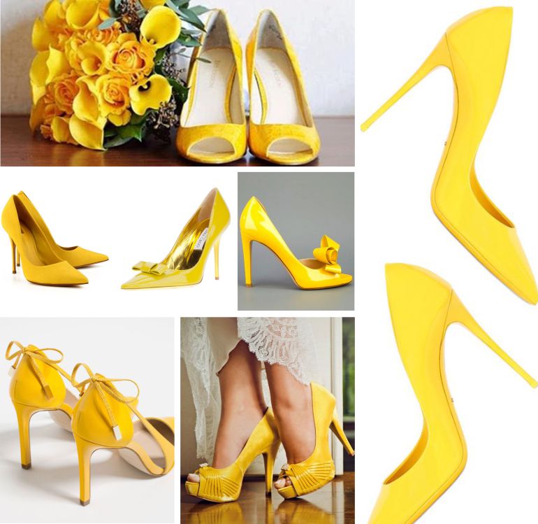 Sapato Amarelo noiva