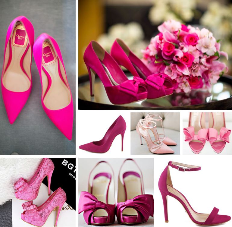 Sapato de noiva pink