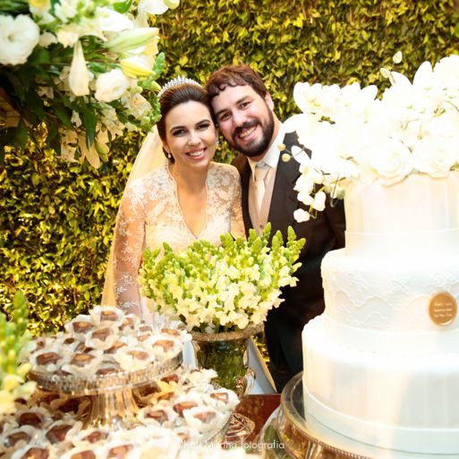 Casamento clássico Branco e Verde