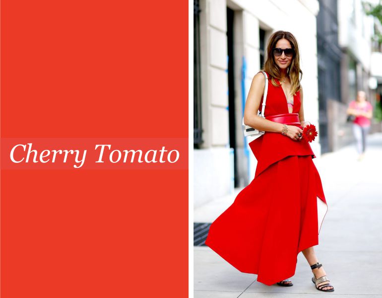 Tendências para vestidos de noiva: Cherry Tomato