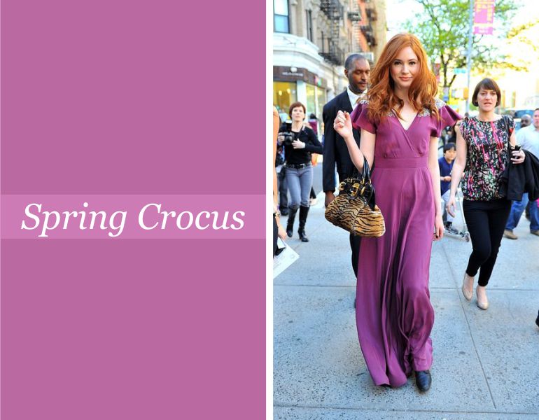 Tendências para vestidos de festa: Spring Crocus