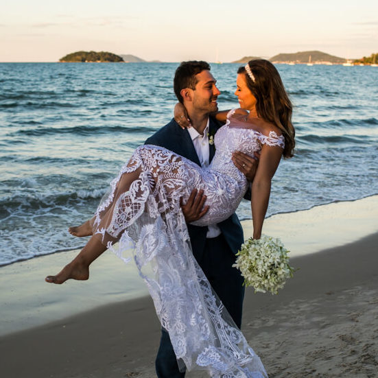 Vestido de noiva praia