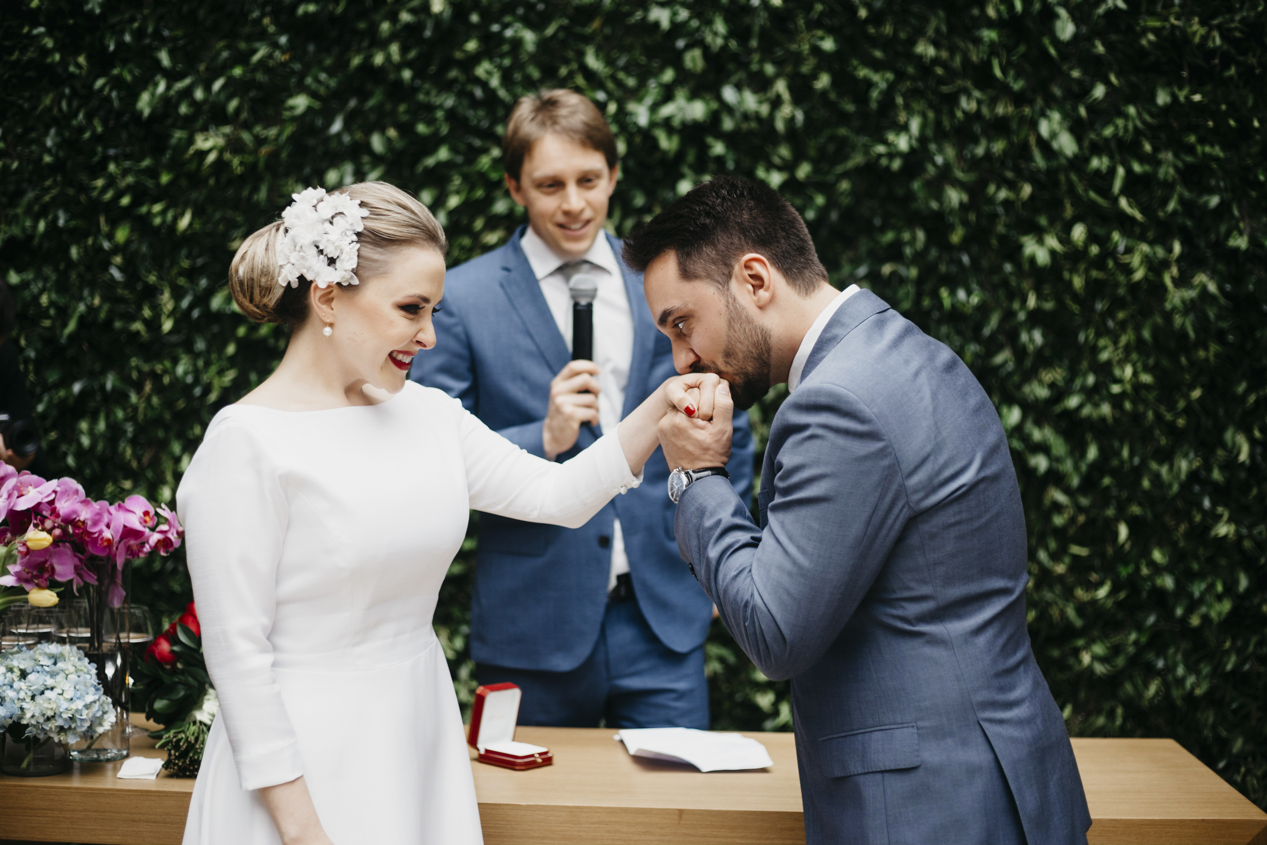 Casamento Clean: Carol e Ricardo | Foto: Thibault Barre 