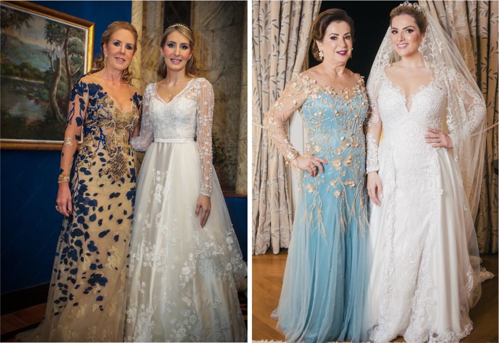 Vestidos com detalhes florais para mães das noivas | Carol Hungria