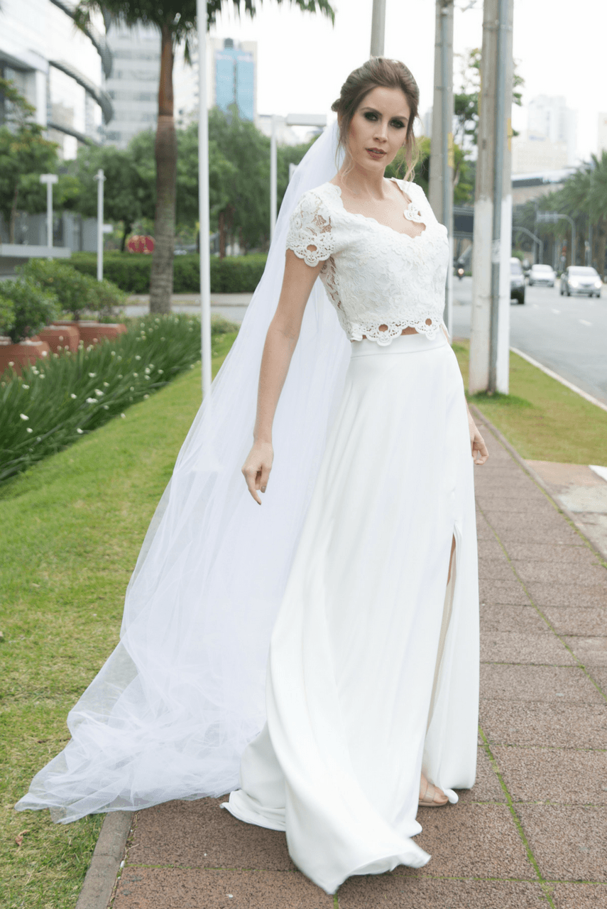 Vestido de noiva para casamento civil: Atelier Luit