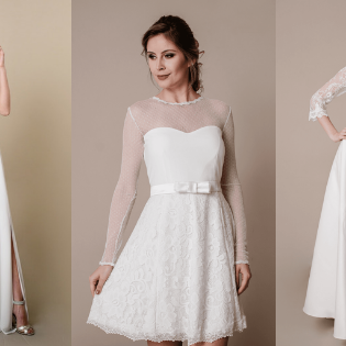 Vestido de noiva para casamento civil