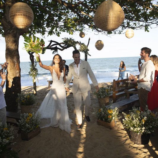Casamento Pé na Areia em Caraíva: Driely e Renato