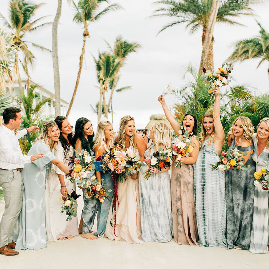 tie dye no casamento