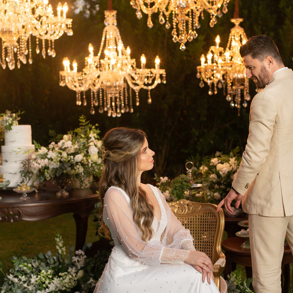 tradicionalmente no campo: casamento clássico no campo