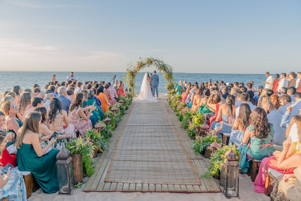 evento de casamento na praia